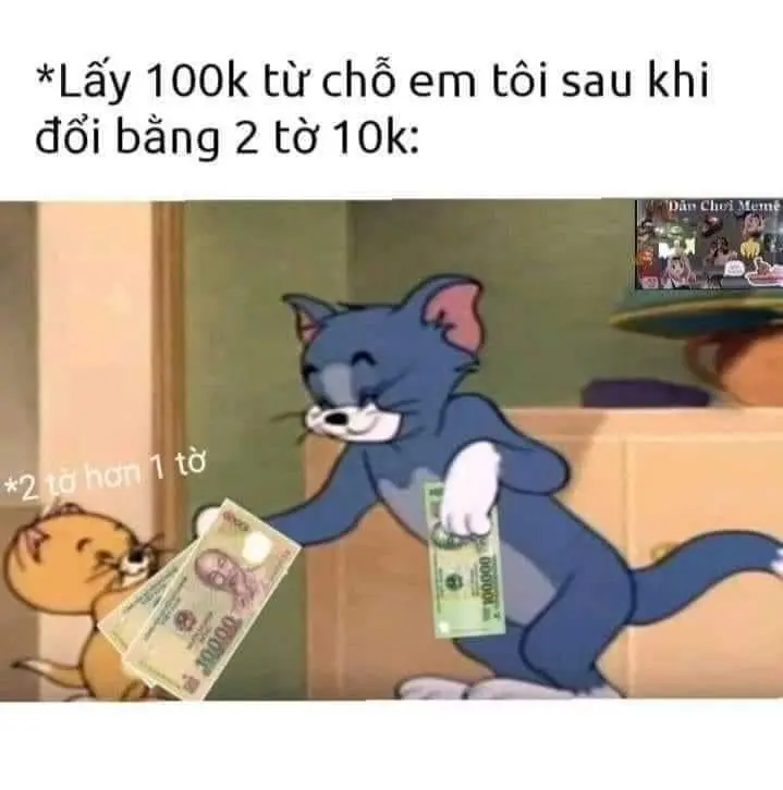 Meme tiền làm người xem phấn khích