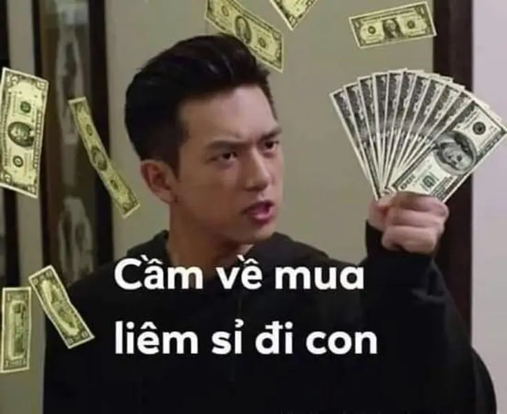 Meme tiền lan truyền tinh thần hài hước