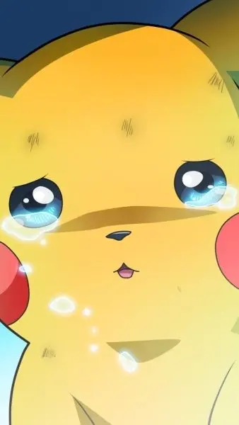 Pikachu với đôi mắt ngấn lệ siêu cute