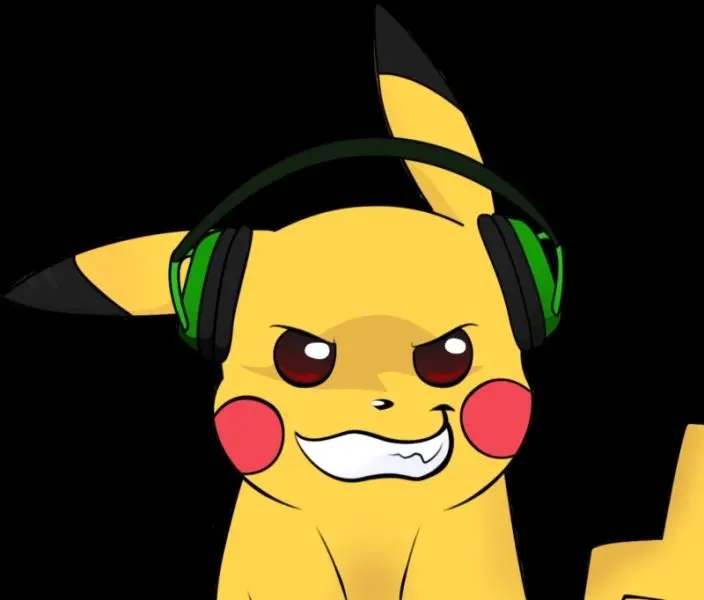 Pikachu meme đeo tai nghe siêu ngầu