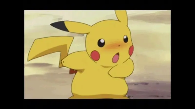 Pikachu meme với gương mặt ngạc nhiên hài hước