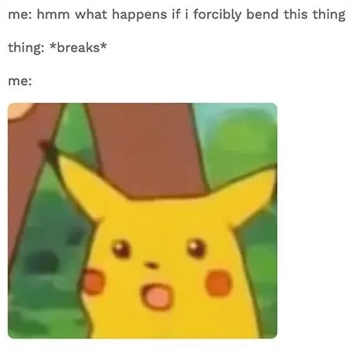 Pikachu meme bị shock hài hước