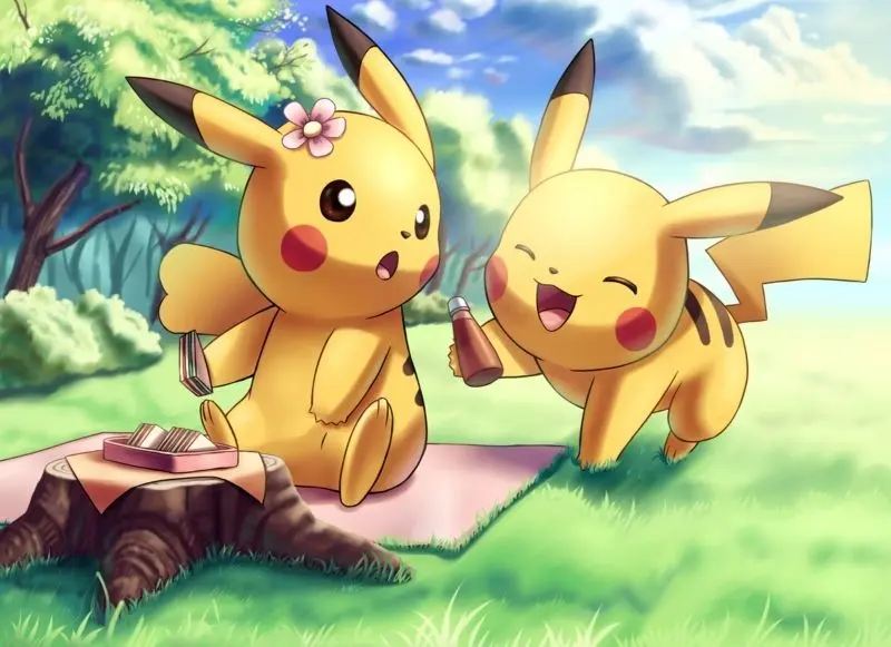 Pikachu meme cặp đôi siêu cute