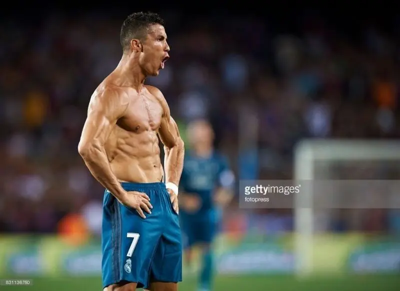 Meme ronaldo khoe cơ bụng hài hước