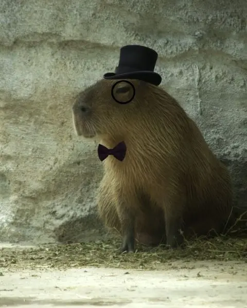 Meme Capybara trong khoảnh khắc đáng yêu