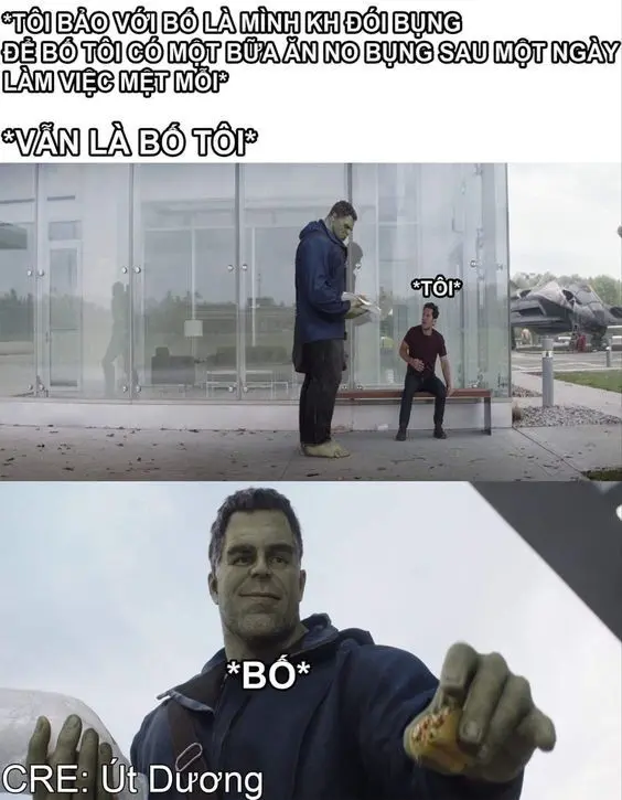 Meme nhân văn về tình cảm bố con