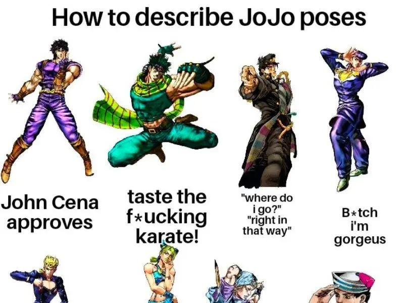 Jojo meme với biểu cảm hài không thể tả Jojo meme với biểu cảm hài không thể tả
