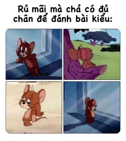 Meme face tom và jerry làm bạn thư giãn