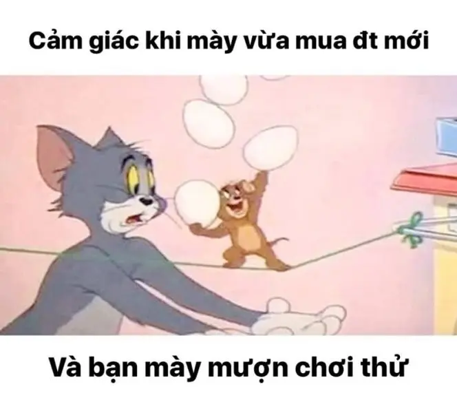 Meme face tom và jerry cho ngày mới