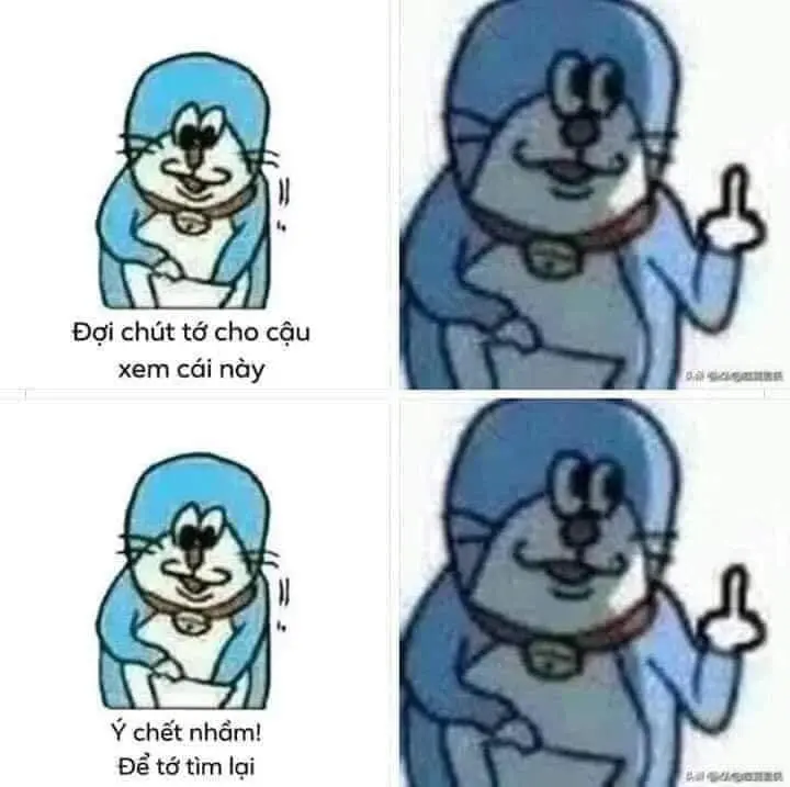Meme face doraemon thú vị cho mọi tình huống