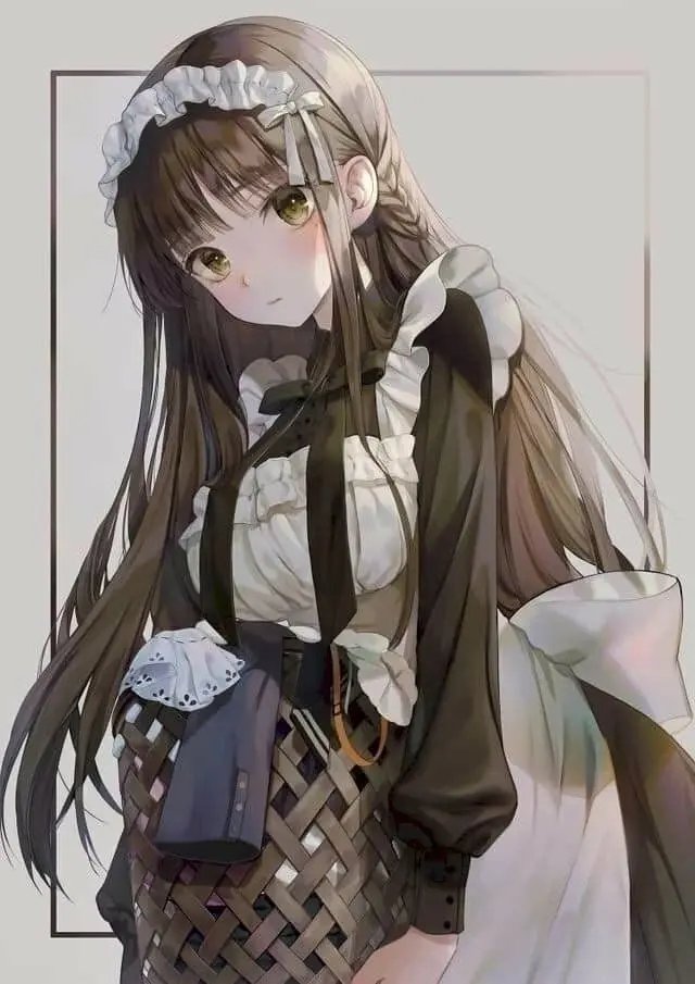 Hình nền anime nữ đẹp với phong cảnh lãng mạn