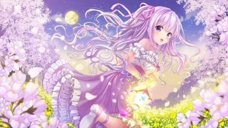 Hình nền anime nữ xinh đẹp và sắc nét cho máy tính