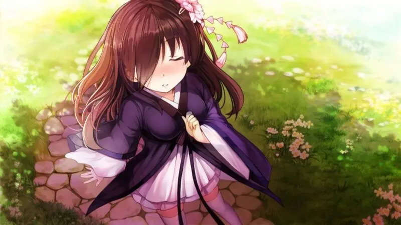 Hình nền anime nữ phong cách cổ điển cho máy tính