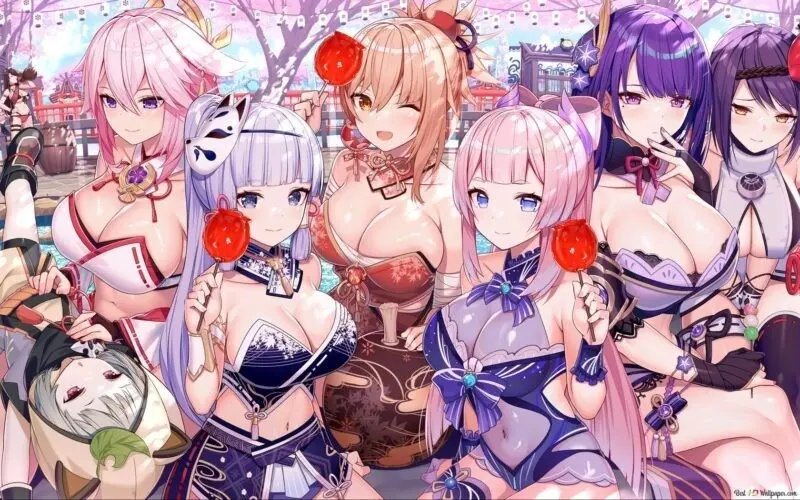 Hình nền anime nữ phong cách ngầu cho máy tính