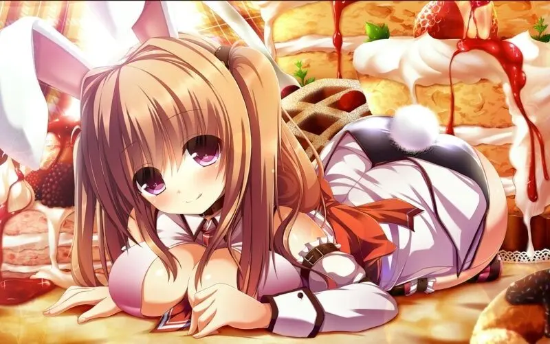 Hình nền anime nữ đẹp với sắc màu tươi sáng cho laptop