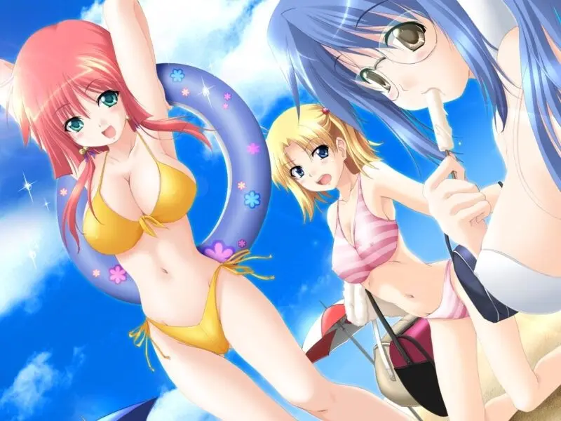 Hình nền anime nữ trong bộ váy đẹp cho laptop