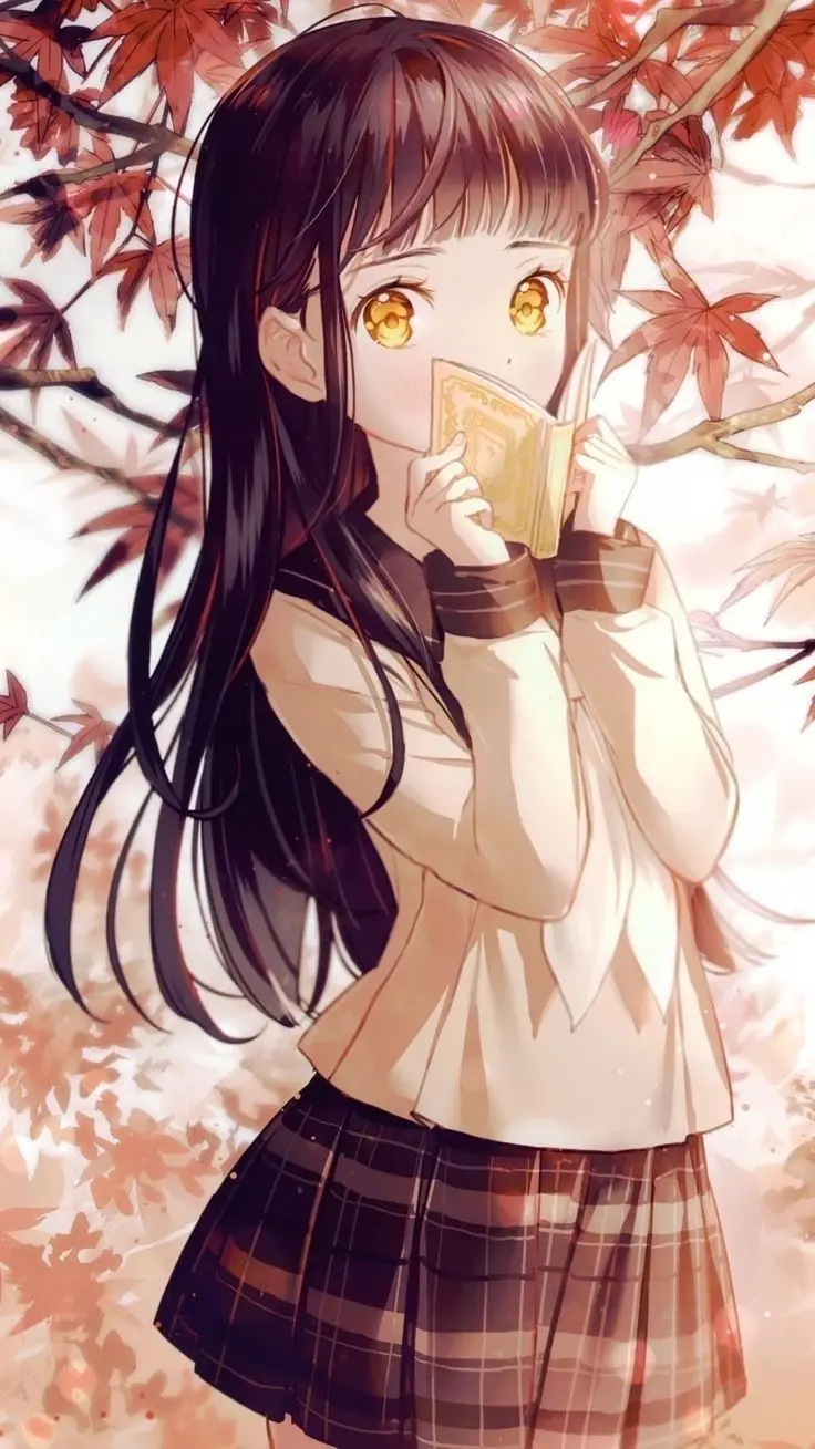 Hình nền anime nữ với màu sắc tươi sáng