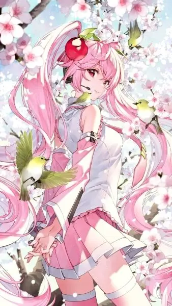 Hình nền anime nữ dễ thương với mắt to