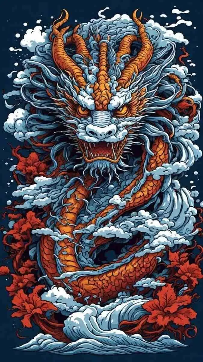 Hình nền rồng huyền bí tạo điểm nhấn cho điện thoại Hình nền rồng huyền bí tạo điểm nhấn cho điện thoại