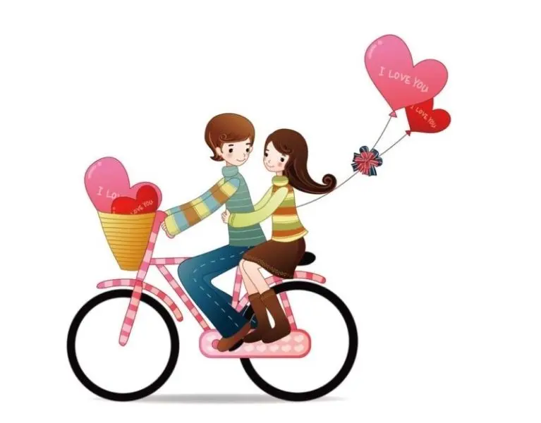 Hình nền tình yêu dễ thương với các biểu tượng tình yêu