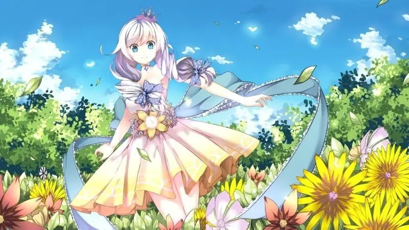 Anime dễ thương với đôi mắt to tròn Anime dễ thương với đôi mắt to tròn