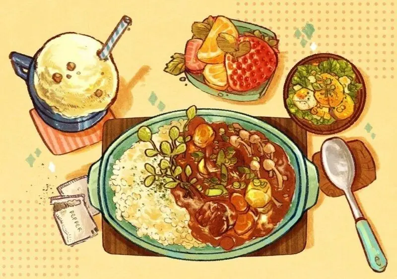 Hình nền đồ ăn dễ thương cho màn hình khóa Hình nền đồ ăn dễ thương cho màn hình khóa