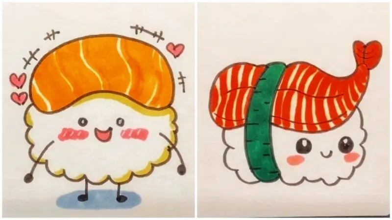 Hình nền sushi dễ thương Hình nền sushi dễ thương