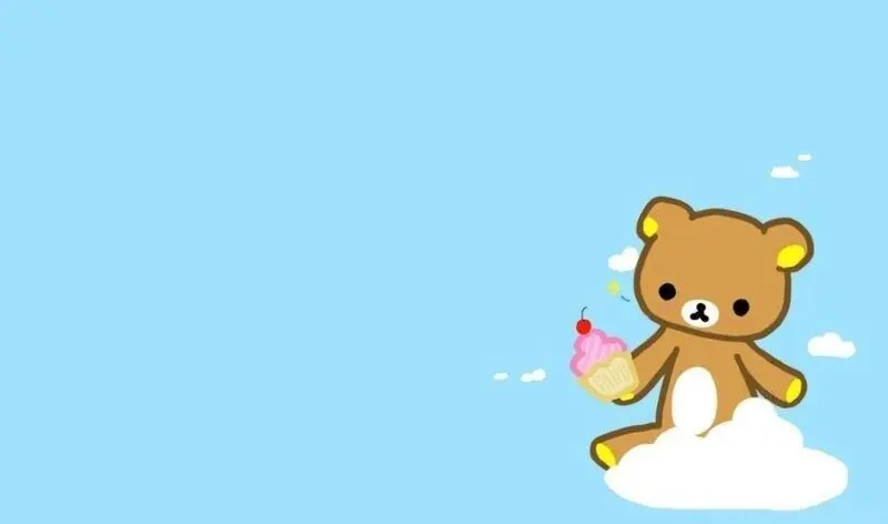 Hình nền con gấu con dễ thương với đôi tai lớn Hình nền con gấu con dễ thương với đôi tai lớn