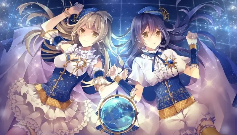 Hình nền anime dễ thương đôi bạn thân Hình nền anime dễ thương đôi bạn thân