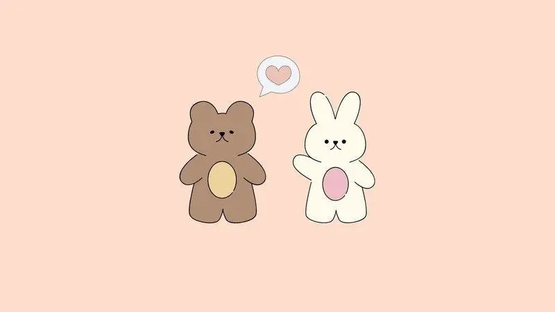 Máy tính dễ thương hơn với hình nền gấu cute dễ mến