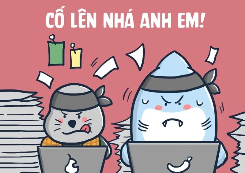 Meme cố lên với thông điệp đầy cảm hứng
