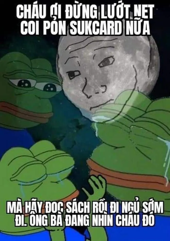 Meme đi ngủ chế hoạt hình tạo tiếng cười
