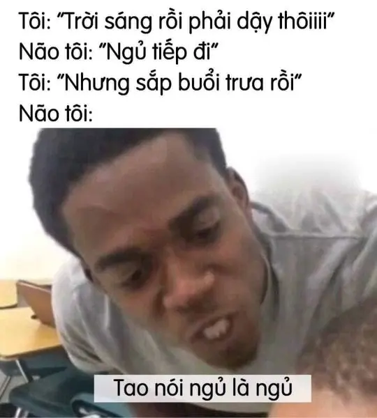 Meme người đi ngủ gây tiếng cười cho cộng đồng mạng