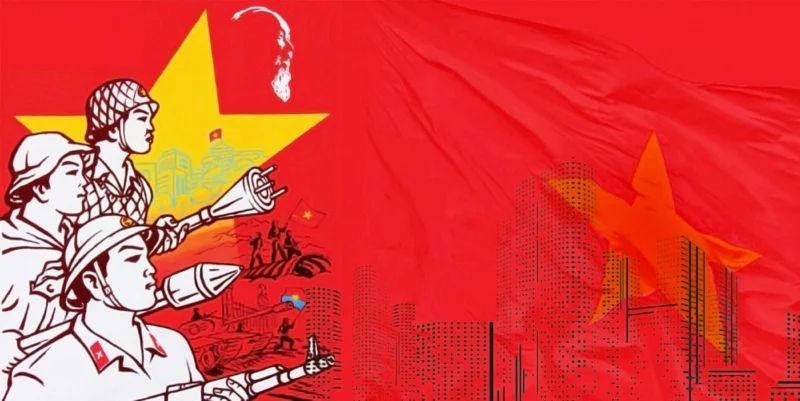 Hình nền cờ Việt Nam đẹp, thể hiện tình yêu quê hương