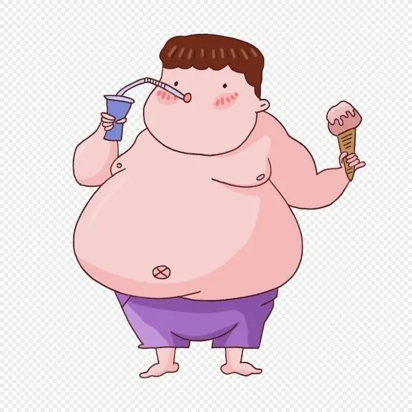 Ảnh chibi béo dễ thương với đôi má phúng phính.
