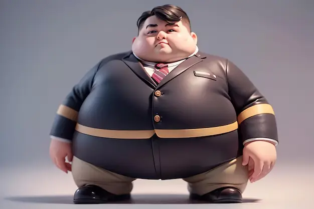 Ảnh chibi béo đầy hài hước, phù hợp cho mọi dịp vui.