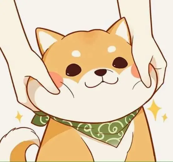 Ảnh chibi béo của chú cún ngộ nghĩnh khiến bạn cười tít mắt.