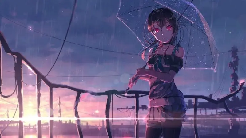 Hình nền anime buồn tâm trạng cô đơn Hình nền anime buồn tâm trạng cô đơn