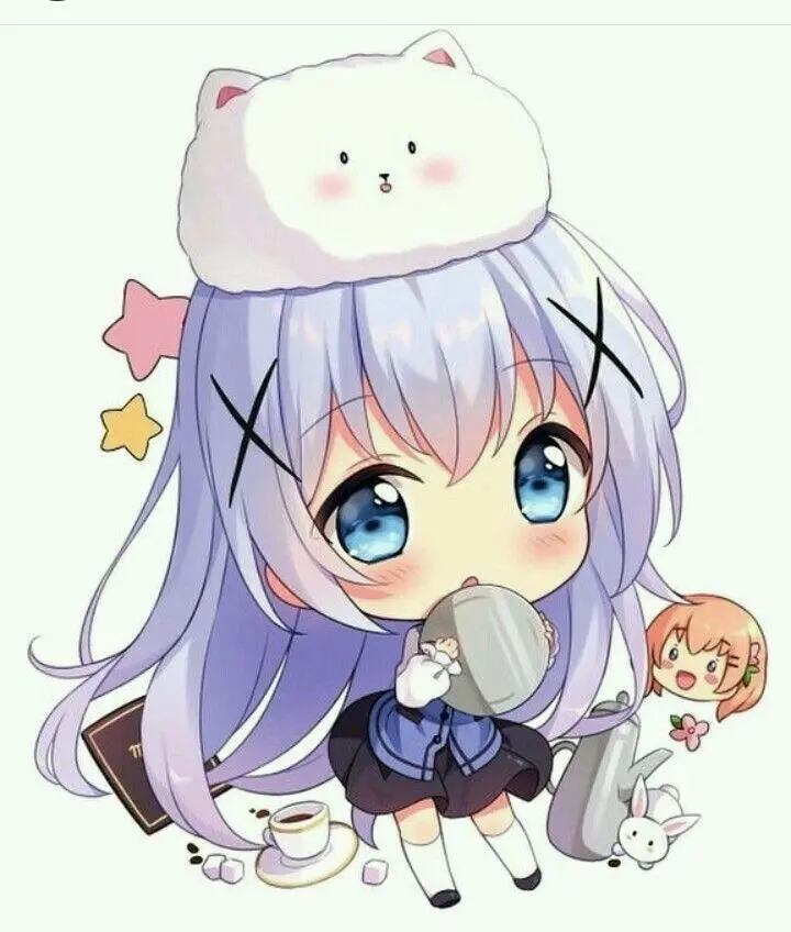 Chibi cute buồn với đôi mắt long lanh Chibi cute buồn với đôi mắt long lanh
