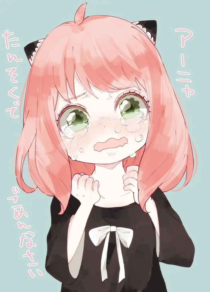 Hình nền chibi buồn cute, cô bé khóc Hình nền chibi buồn cute, cô bé khóc