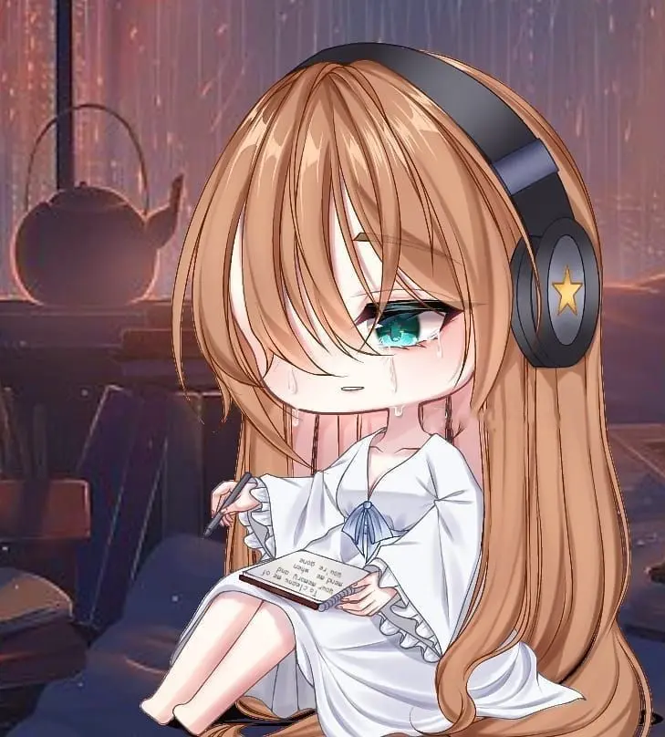 Hình nền chibi buồn cute và đáng yêu Hình nền chibi buồn cute và đáng yêu