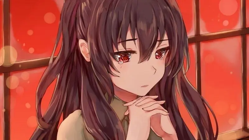 Hình nền anime buồn với ánh sáng mờ ảo Hình nền anime buồn với ánh sáng mờ ảo
