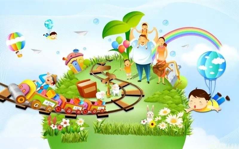 Hình nền Facebook hoạt hình cute cho mùa hè sôi động Hình nền Facebook hoạt hình cute cho mùa hè sôi động