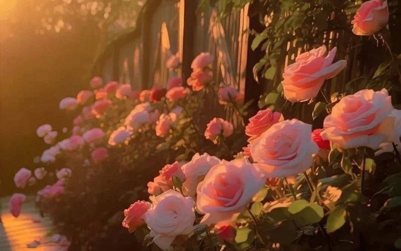 Lựa chọn hình nền hoa hồng cho máy tính, mang lại cảm giác thư thái