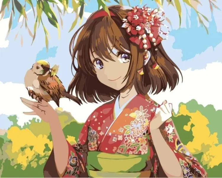 Hình nền Zalo anime với nhân vật dễ thương Hình nền Zalo anime với nhân vật dễ thương