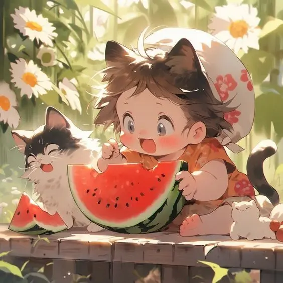 Avatar dưa hấu cute siêu đáng yêu cho mọi trang cá nhân Avatar dưa hấu cute siêu đáng yêu cho mọi trang cá nhân