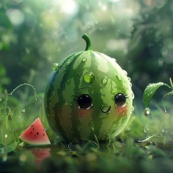 Phong cách trẻ trung với avatar dưa hấu cute siêu ngộ nghĩnh Phong cách trẻ trung với avatar dưa hấu cute siêu ngộ nghĩnh