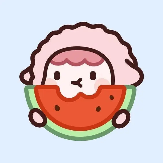 Gần gũi và dễ thương với avatar dưa hấu cute cực ngầu Gần gũi và dễ thương với avatar dưa hấu cute cực ngầu