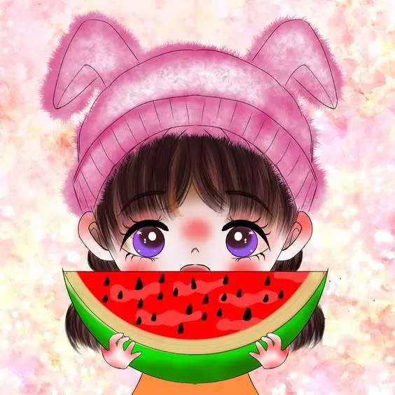 Gần gũi và ngọt ngào cùng avatar dưa hấu cute hot trend Gần gũi và ngọt ngào cùng avatar dưa hấu cute hot trend