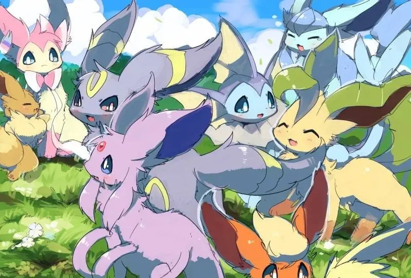 Chibi ảnh Pokemon cute trong khung cảnh đầy màu sắc Chibi ảnh Pokemon cute trong khung cảnh đầy màu sắc